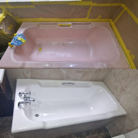 Bath re-enamelling done in Frome Somerset