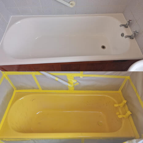Bath re-enamelling done in Minehead Somerset