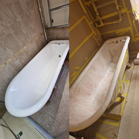 Bathtub resurfacing Done Bath city Somerset
