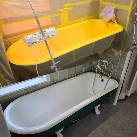 Bath re-enamelling done in Frome